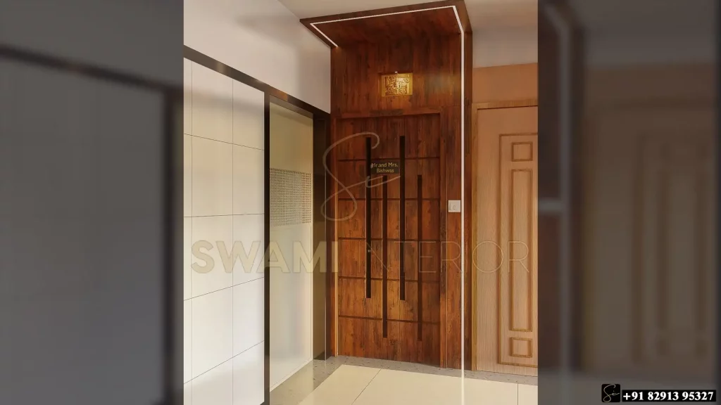 Safety door with profile lights by swami interior