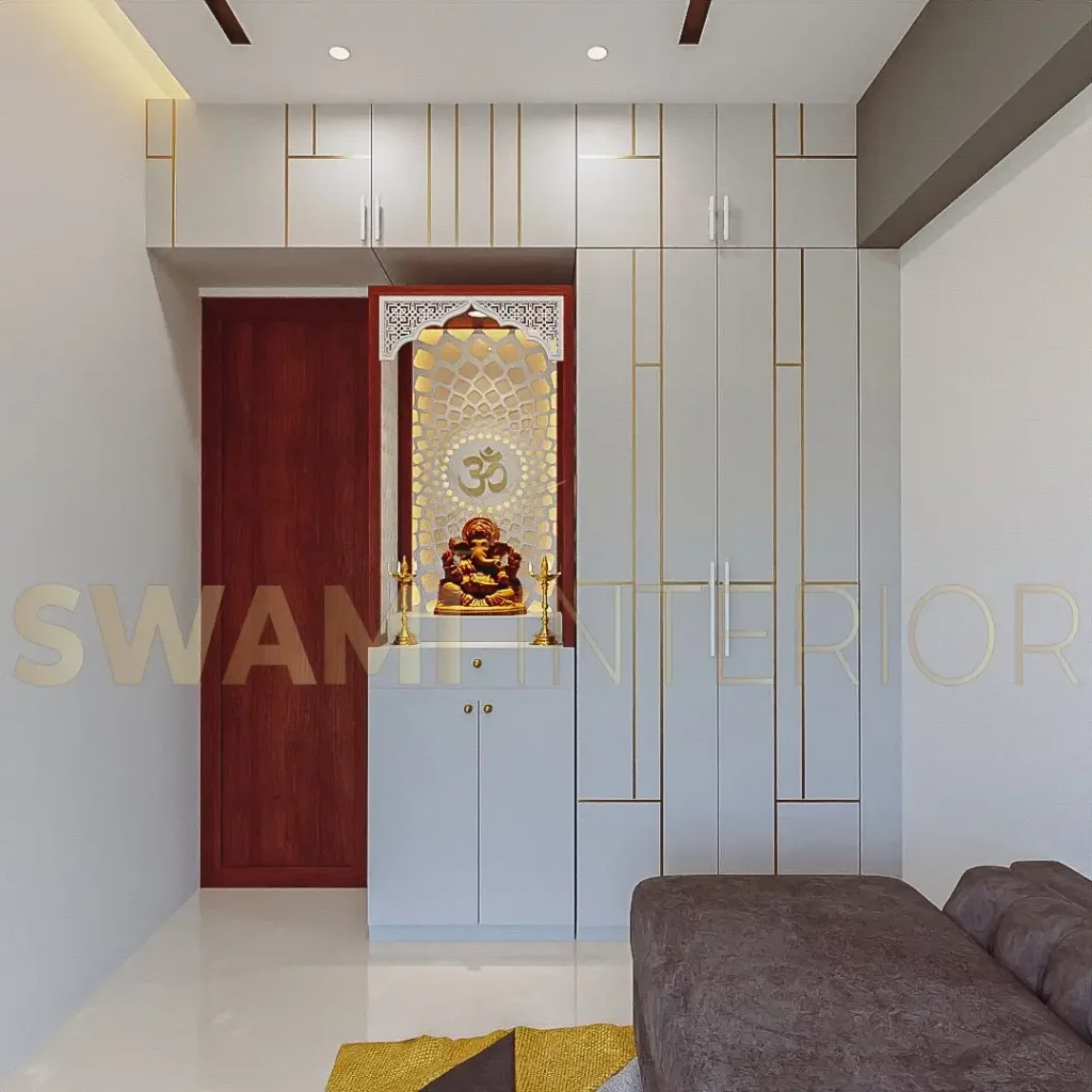 puja room design swami interior design