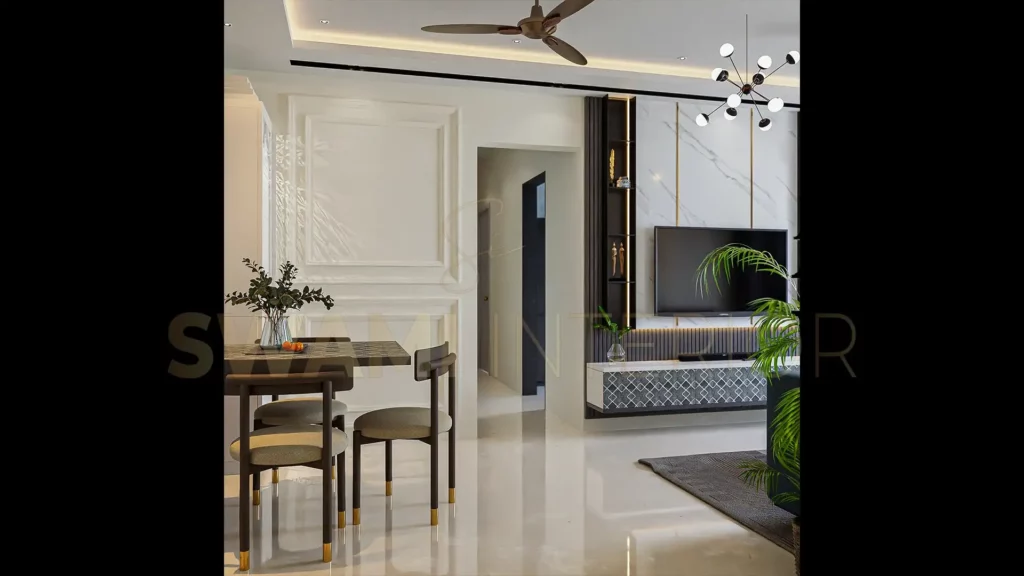 Swami Interior Design, Borivali Mumbai, 2BHK living room design 1