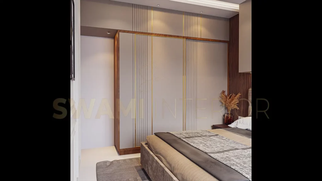 Swami Interior Design, Borivali Mumbai, 2BHK master bedroom design 3