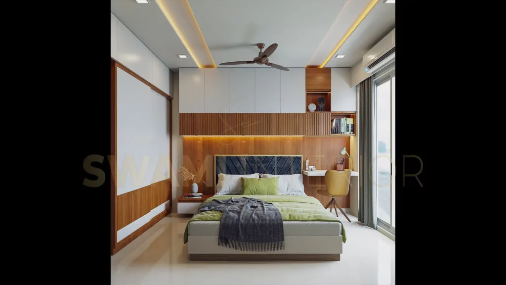 Swami Interior Design, Borivali Mumbai, 2BHK second bedroom design 1